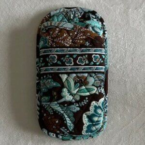 Vera Bradley Rare Soft Double Eyeglass Case in Java Blue - EXCELLENT COND